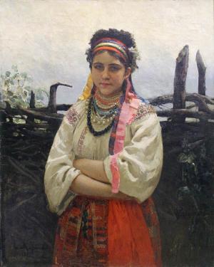 Ukrainian Woman by Repin, (1876)